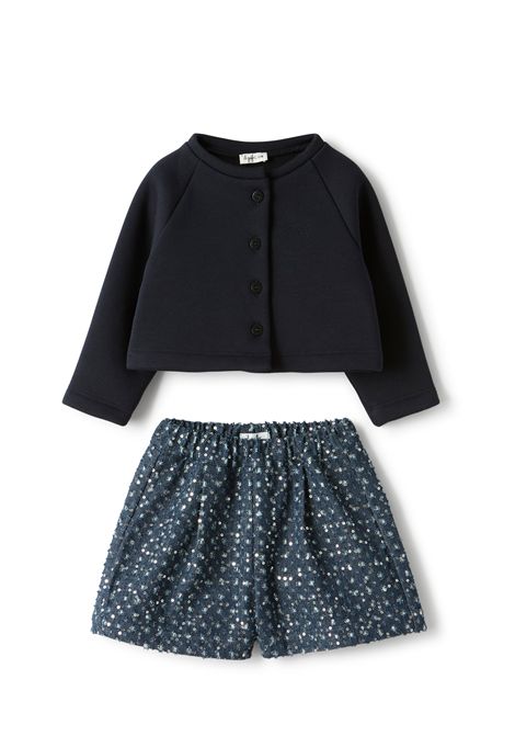 Set cardigan e shorts IL GUFO | A25GDF0012M0154497